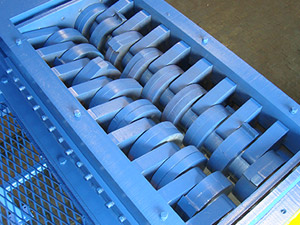 Custom Color Metal Shredder Machine , High Torque Waste Steel Drum